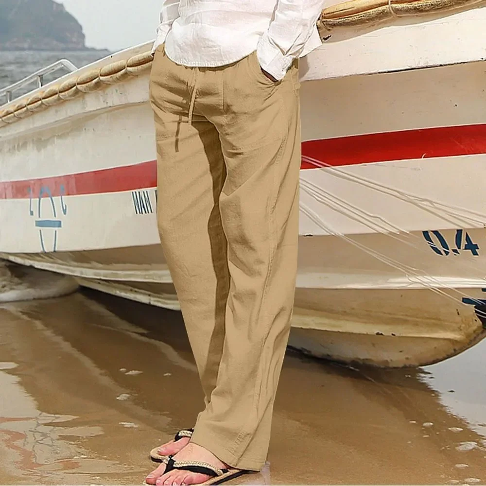 🔥Ike Behar Khaki Chinos for Men linen sz large New